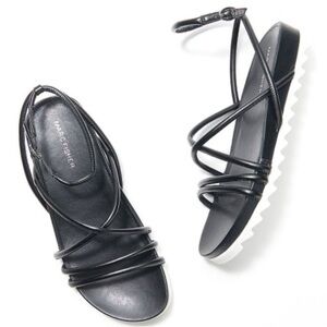 Marc Fisher‎ Joylyn Strappy Sandals Black Size 7.5